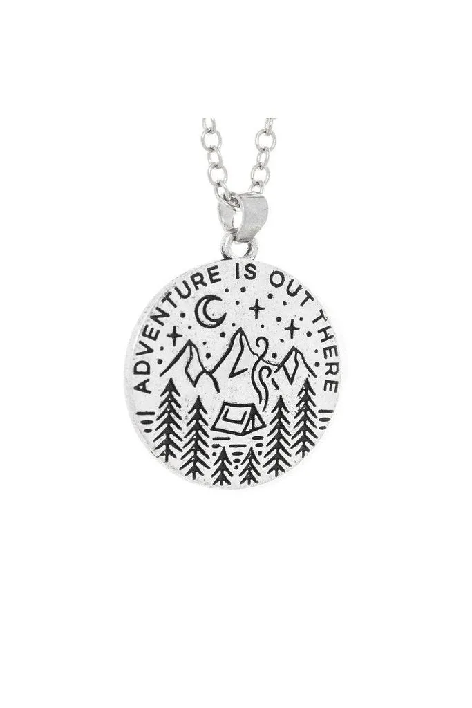 Adventure Is Out There Outdoor Scenery Pendant and Necklace - Amaya