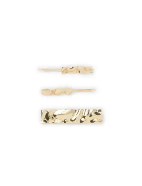 Allegra Textured Metal Slide Clips