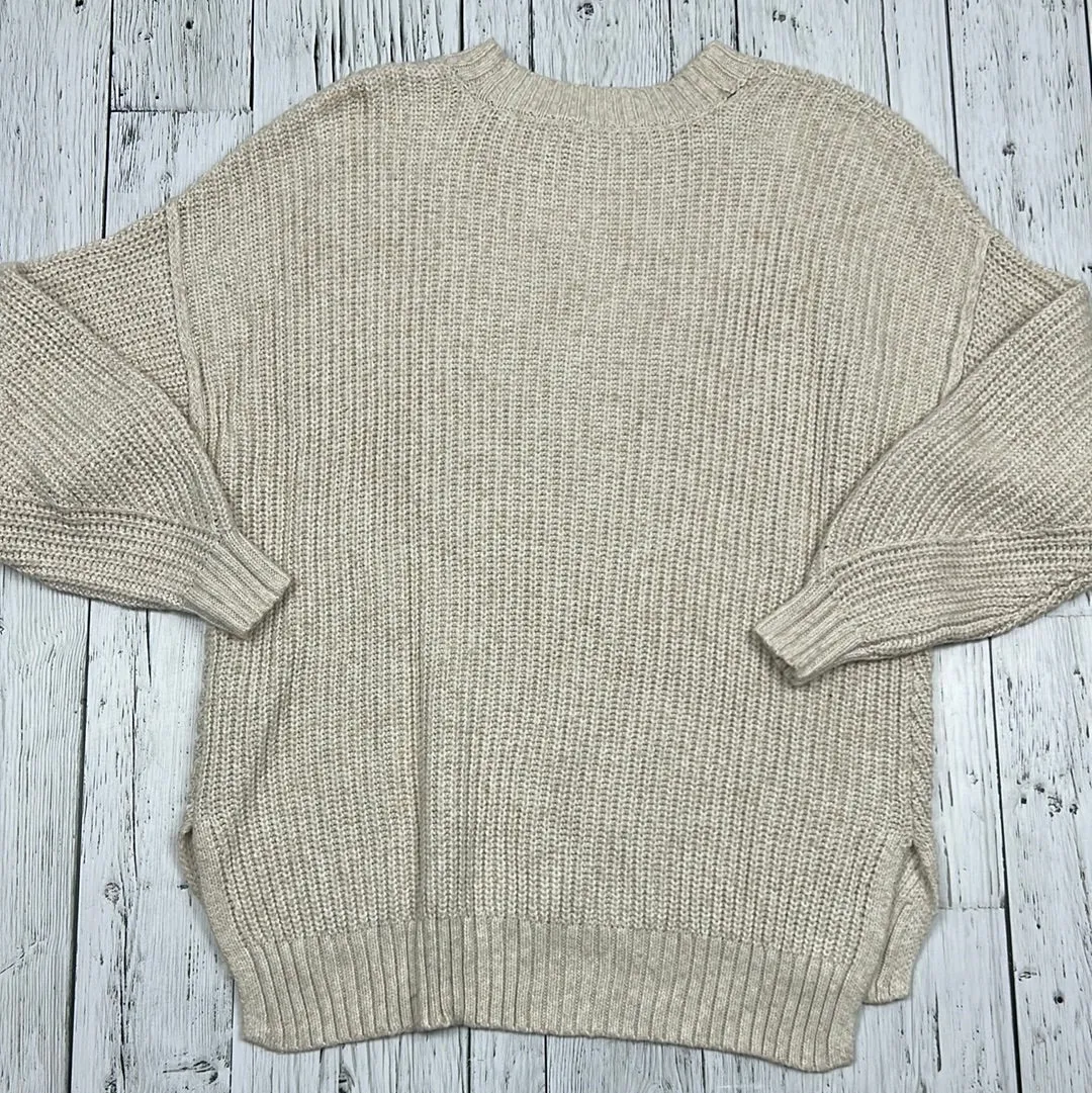 American Eagle cream knit sweater - Hers - XS