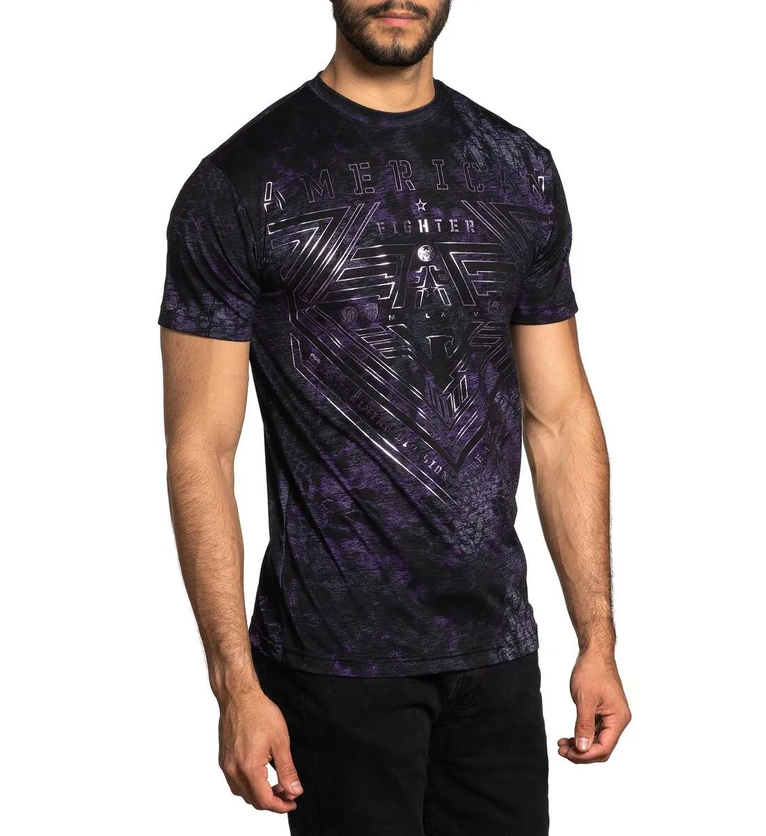 American Fighter Perkins T-Shirt Purple/Black