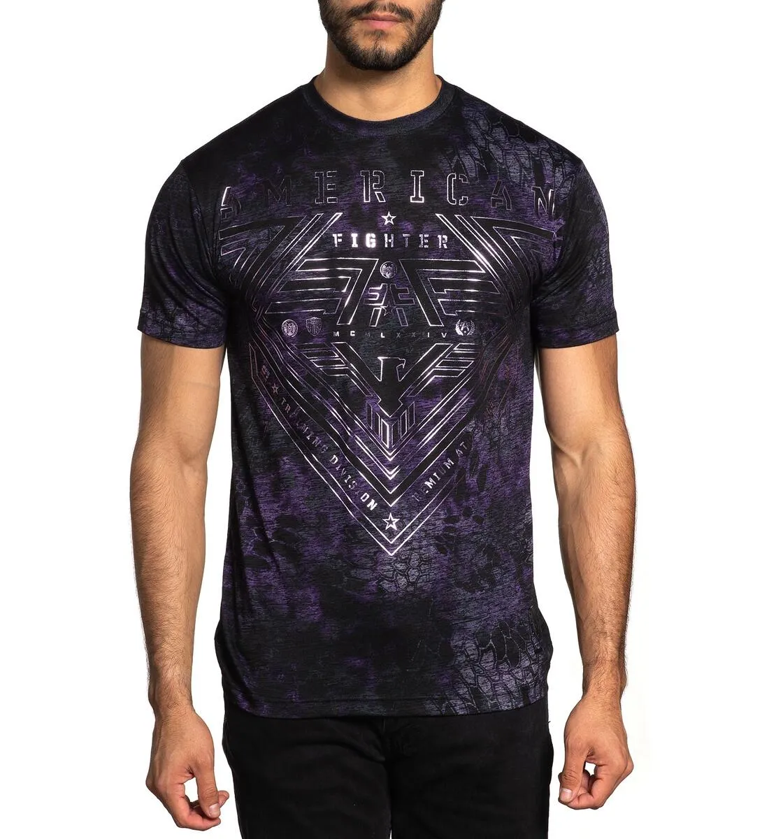 American Fighter Perkins T-Shirt Purple/Black