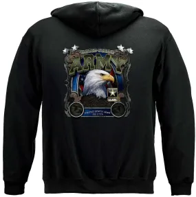 Army Eagle In Stone Hoodie