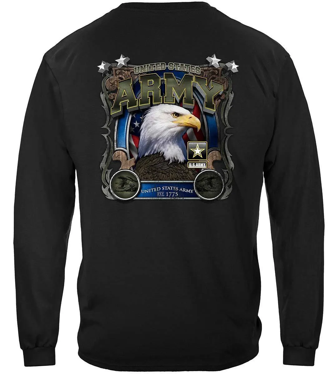 Army Eagle In Stone Hoodie