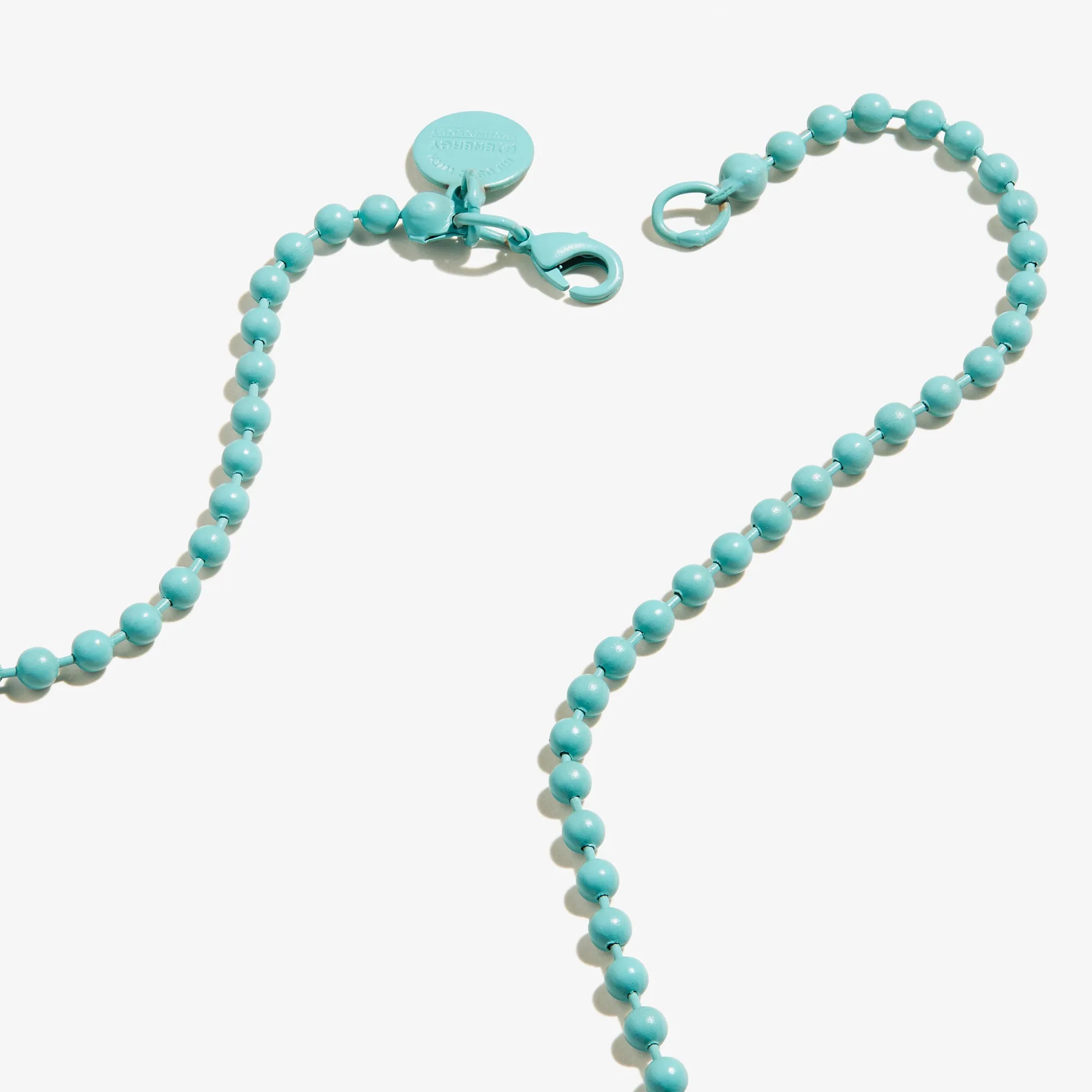 Ball Chain Necklace, Turquoise