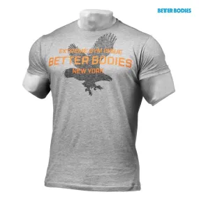 Better Bodies Front Printed Tee - Grey Melange