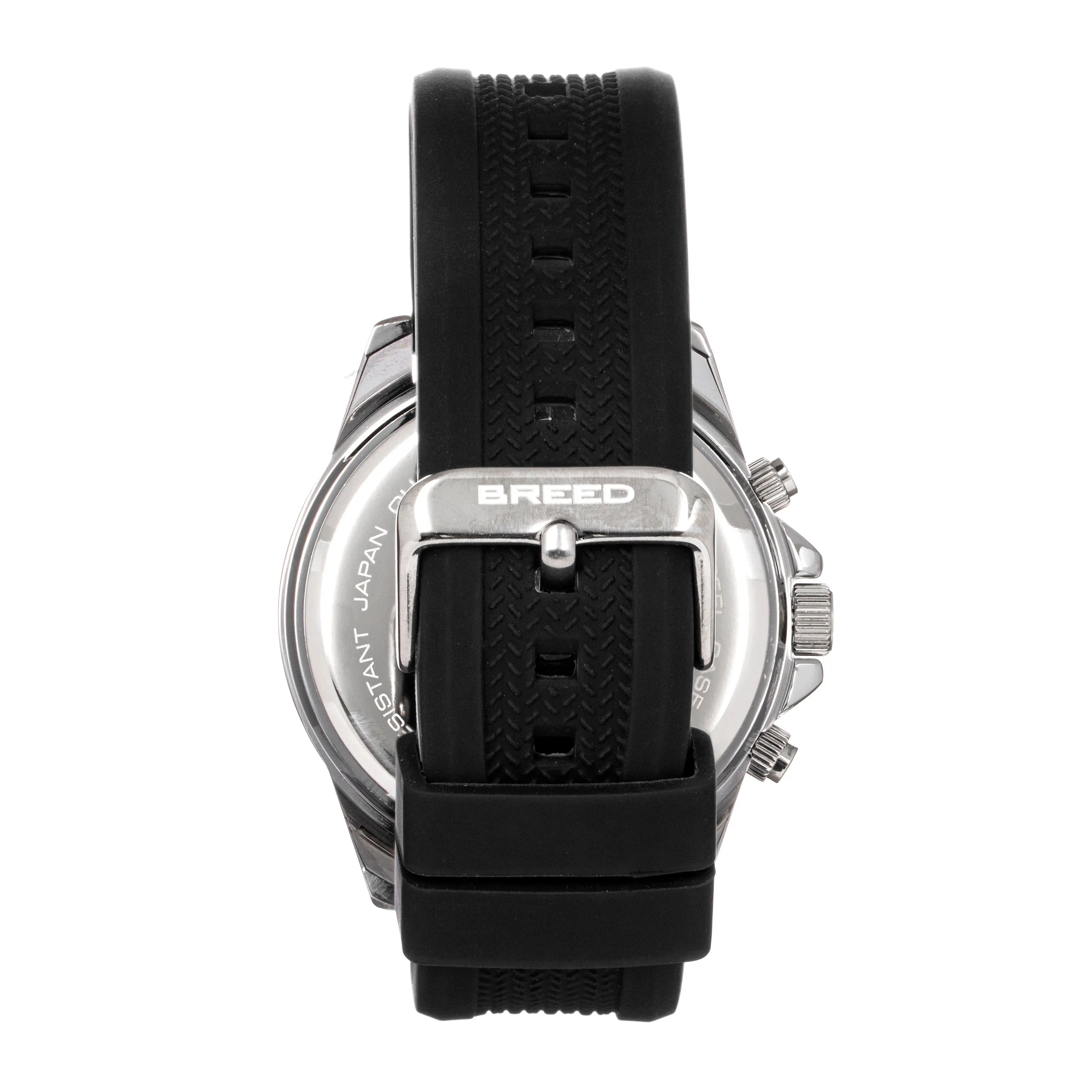 Breed Tempo Chronograph Strap Watch - Black