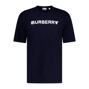 BURBERRY LOGO PRINT T-SHIRT NAVY