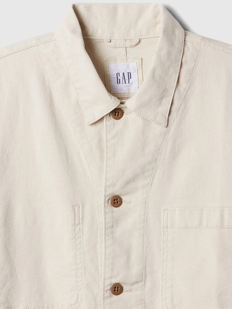 Canvas Chore Jacket with Washwell