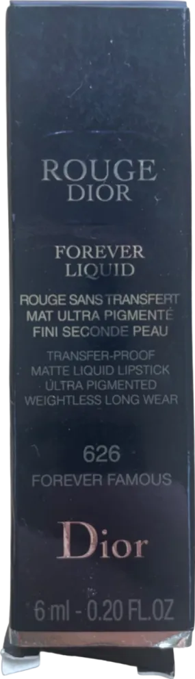 Dior Rouge Forever Liquid Lipstick 626 Forever Famous 6ml