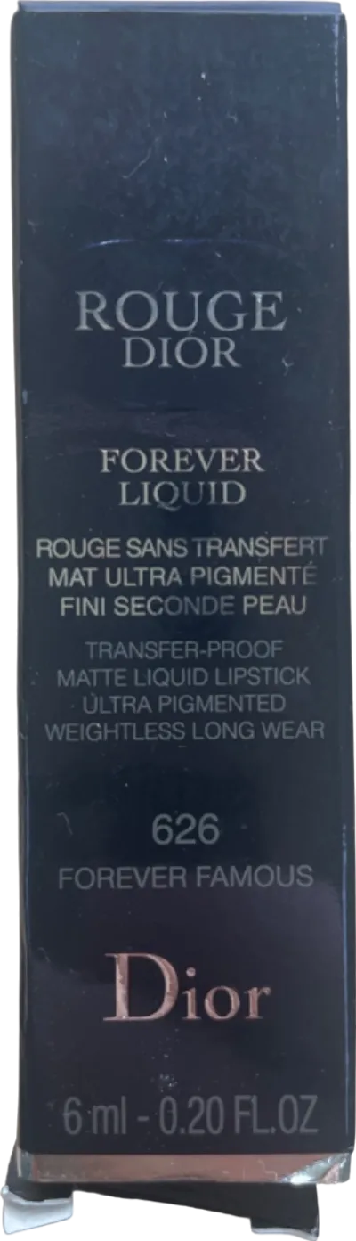 Dior Rouge Forever Liquid Lipstick 626 Forever Famous 6ml