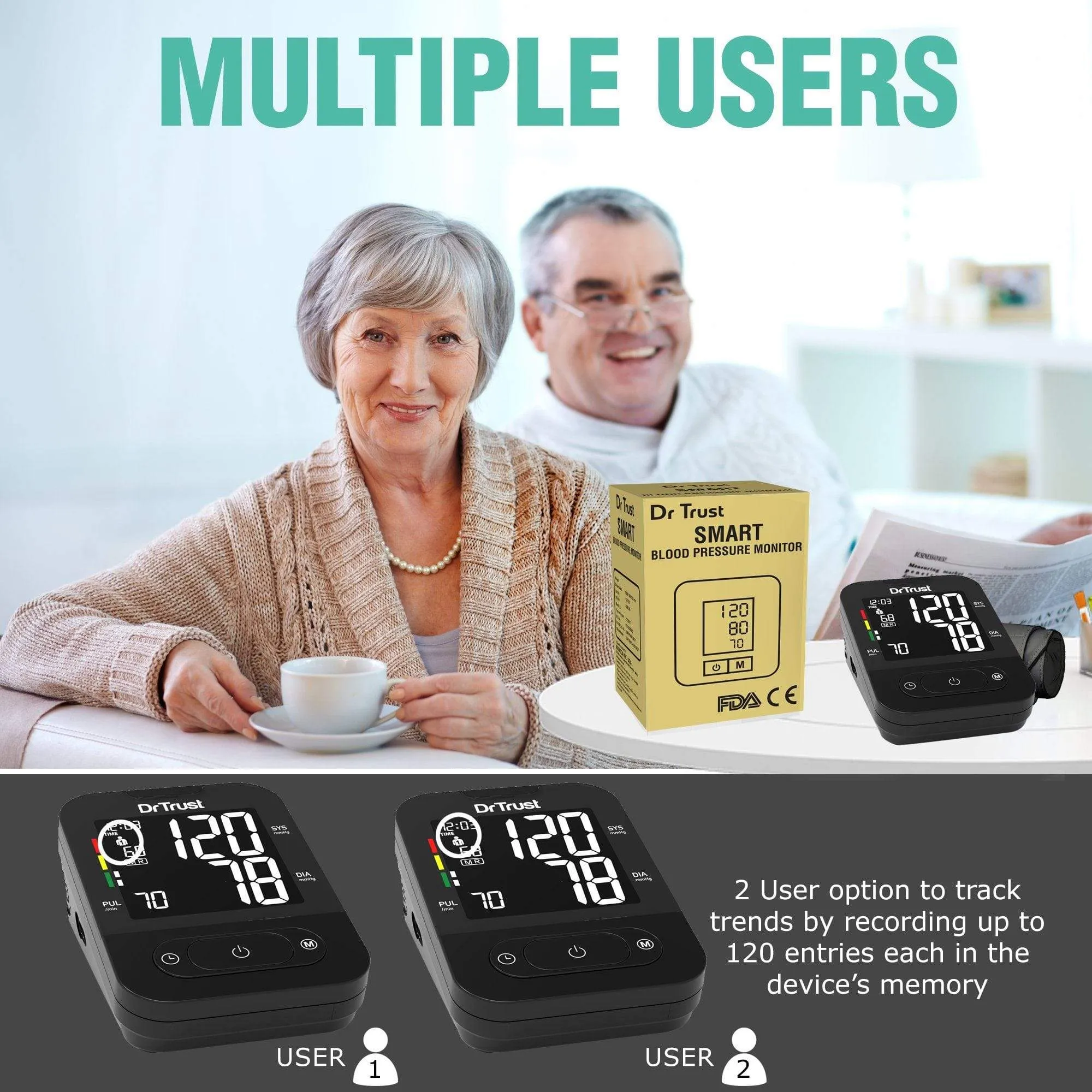 Dr Trust USA BP Smart (Non MDI with Adaptor) Blood Pressure Monitor