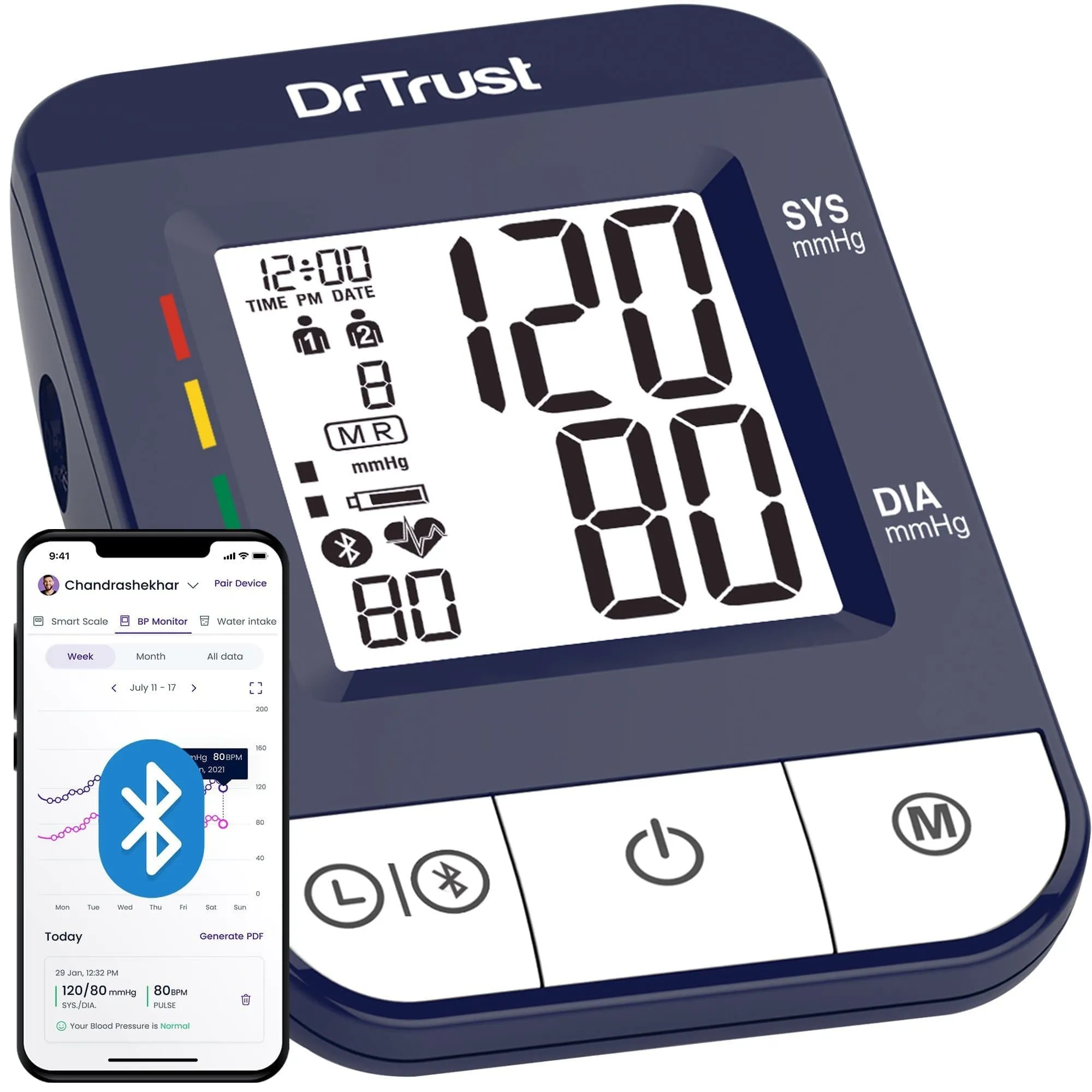 Dr Trust USA iCheck Connect BP Monitor 118