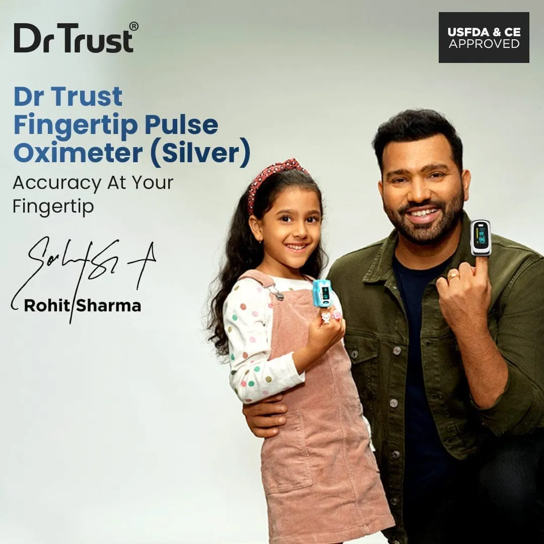 Dr Trust USA Pulse Oximeter 213 (Silver)