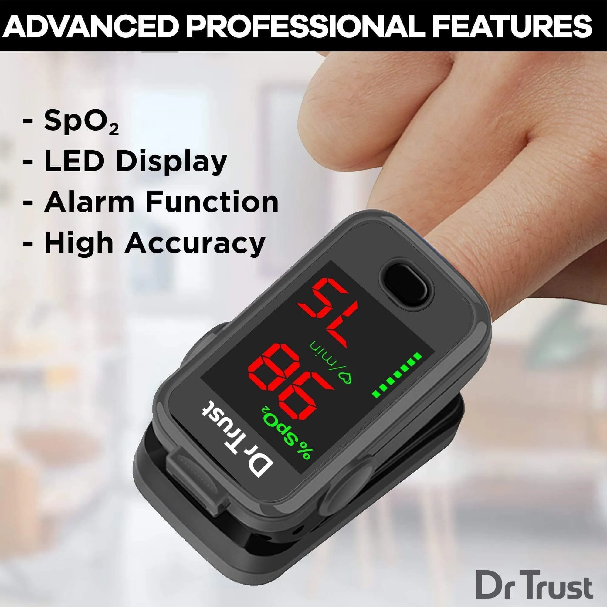 Dr Trust USA Pulse Oximeter 215 (Black)