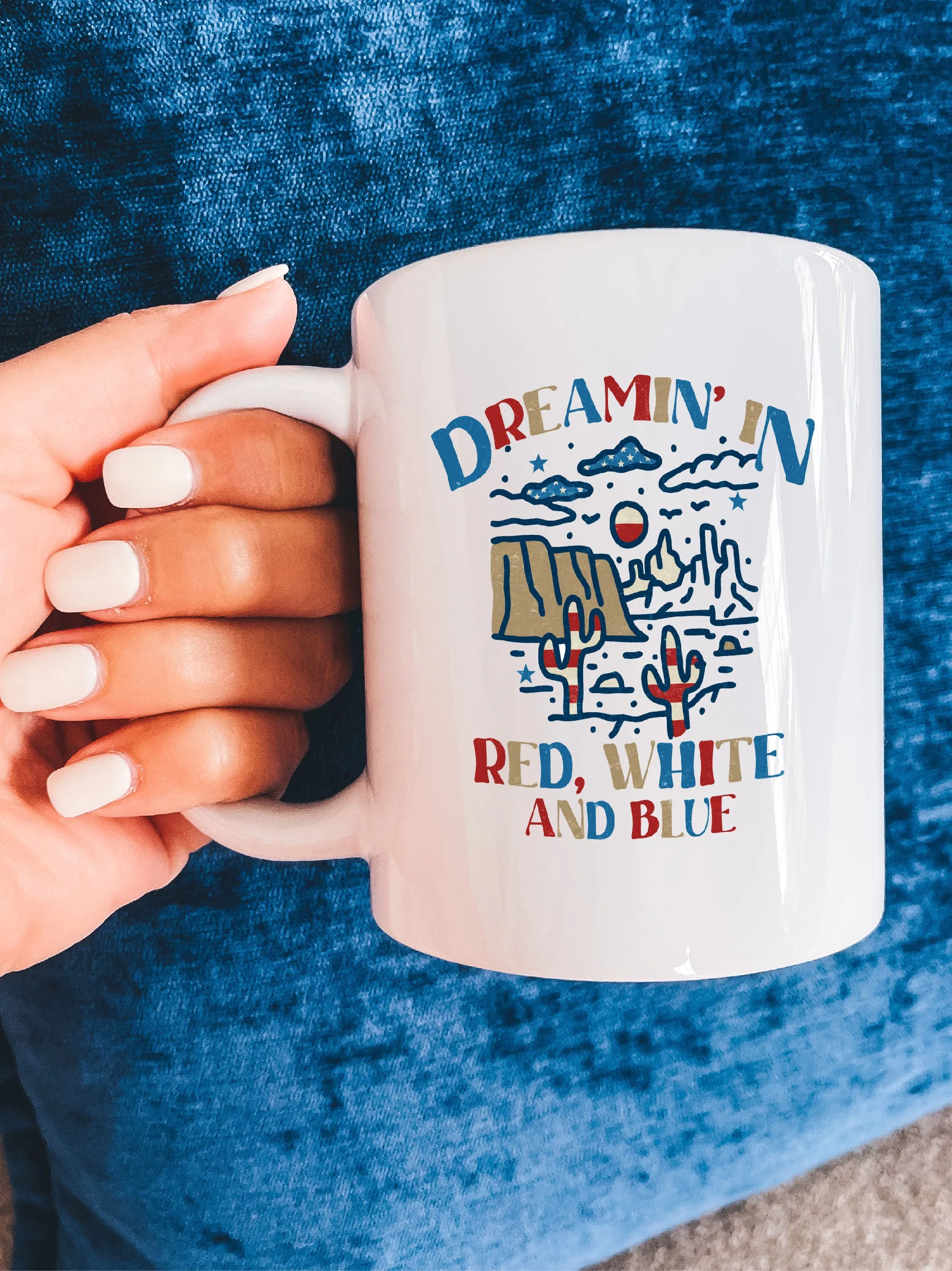 Dreamin' In Red, White And Blue Mug