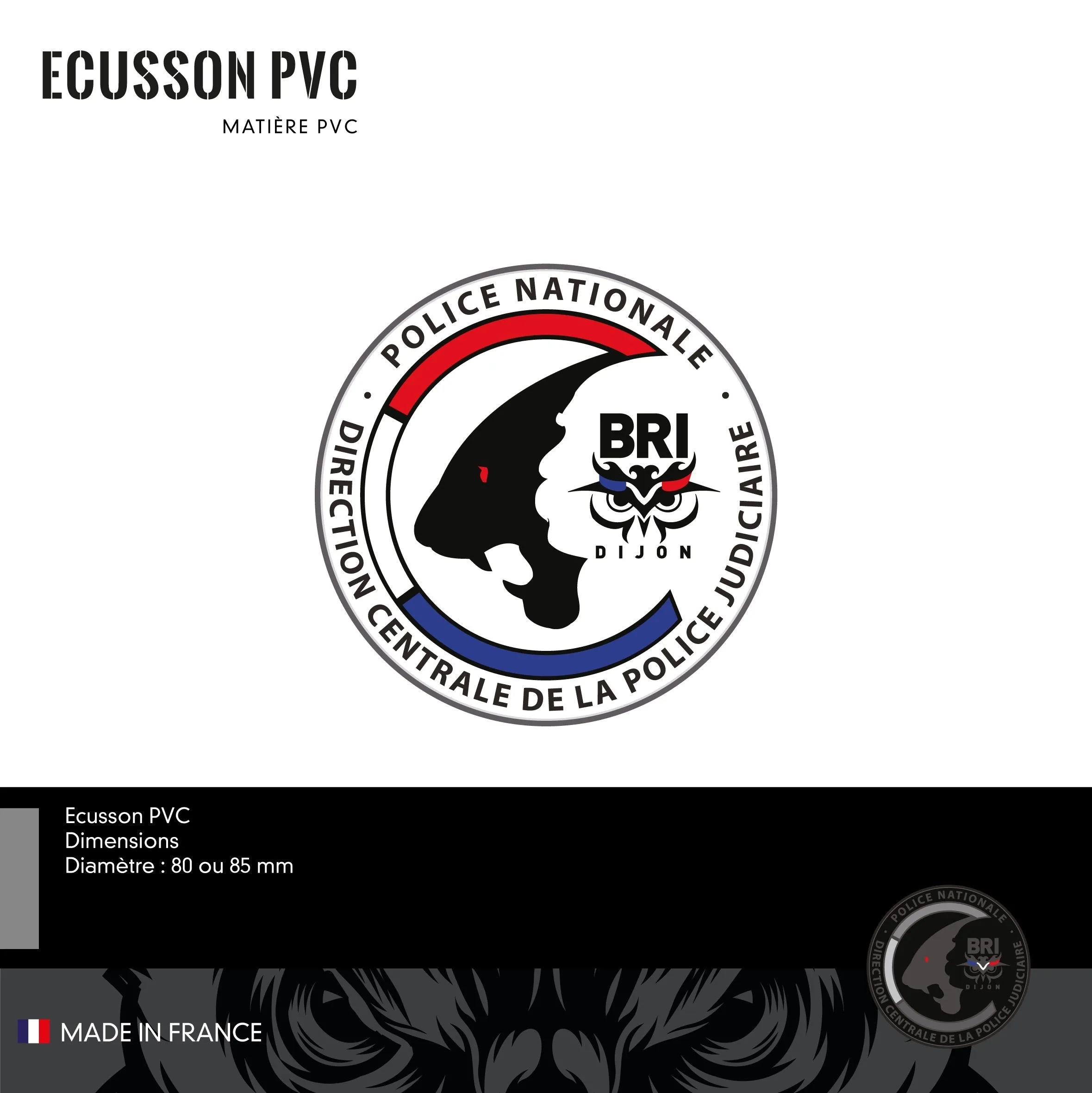 Ecusson PVC BRI DIJON Couleur