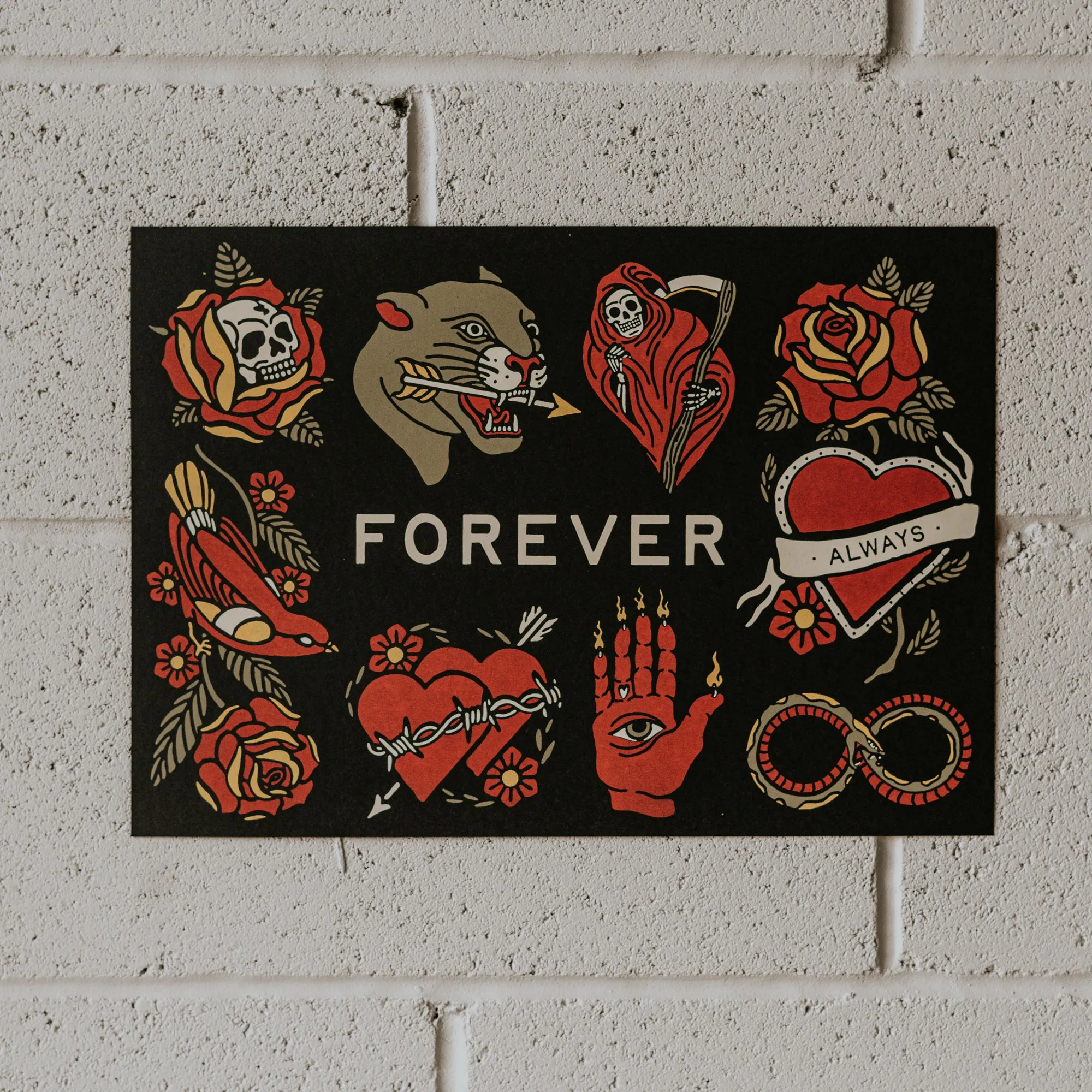 FOREVER - A3 SCREEN PRINT