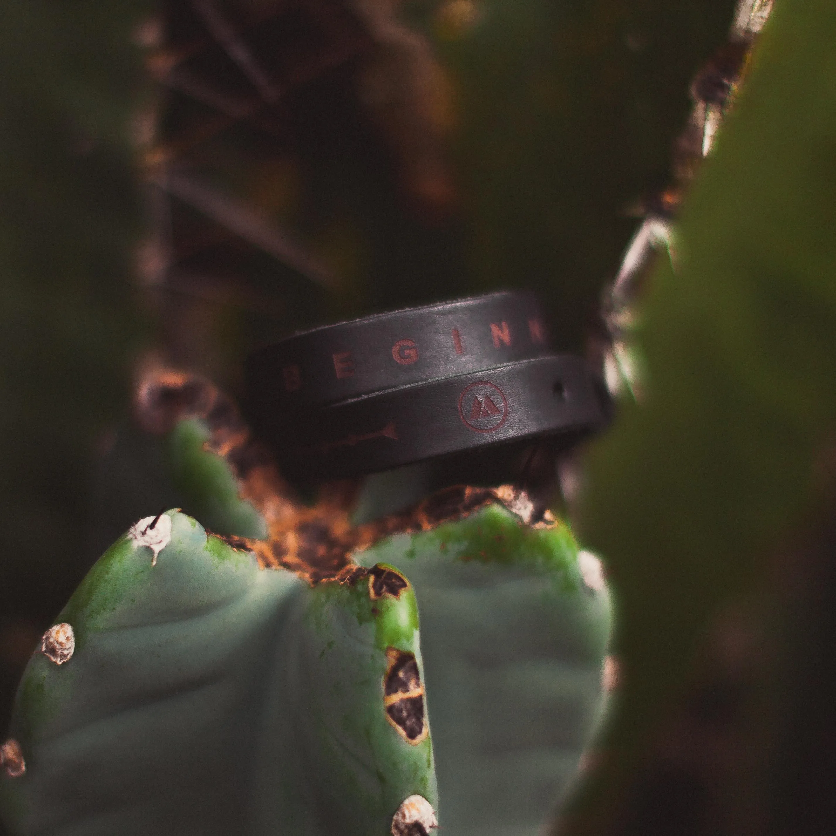 From Beginning To End Leather Bracelet