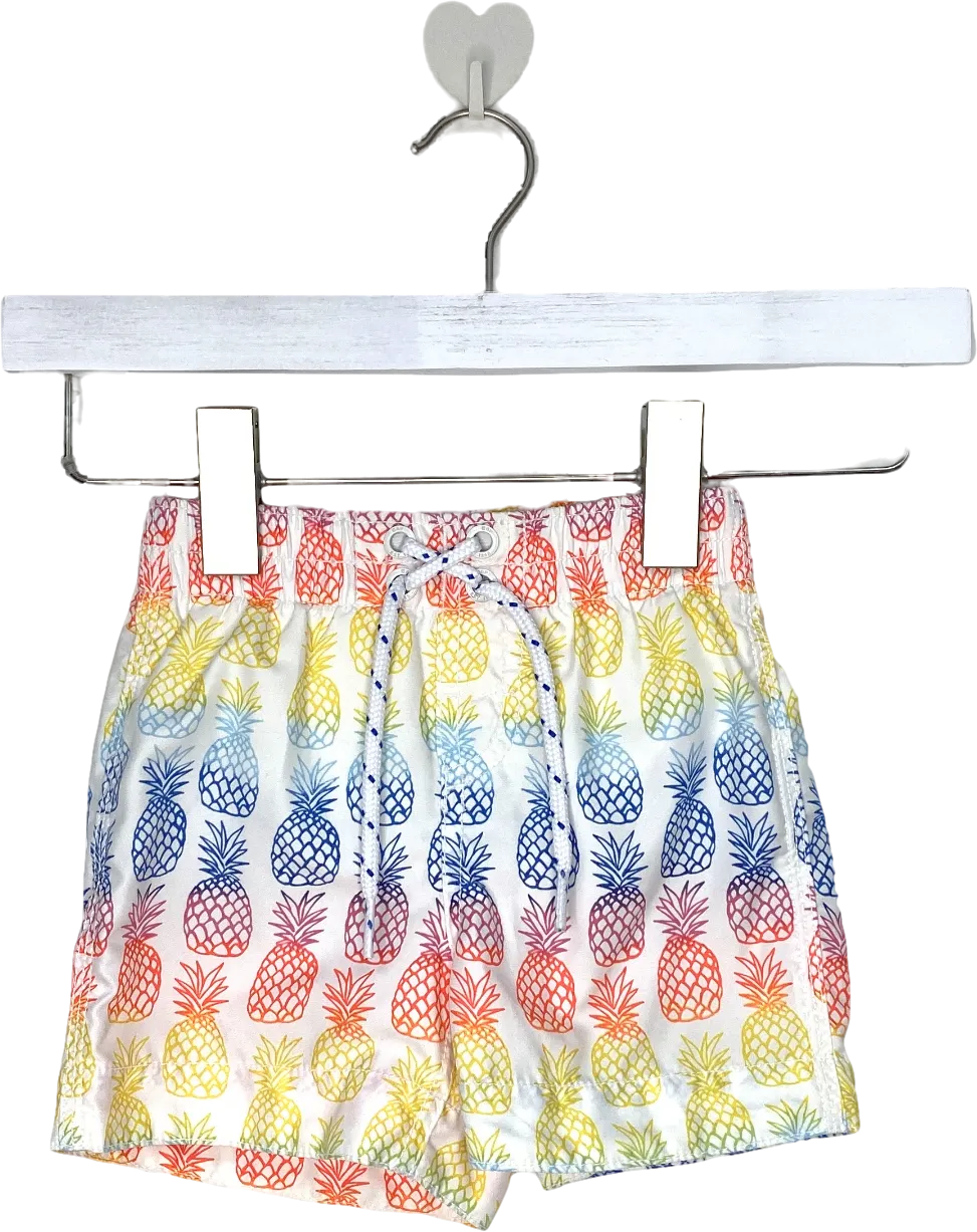 GAP Multicoloured Pineapple Print Swim Shorts 12-18 Months