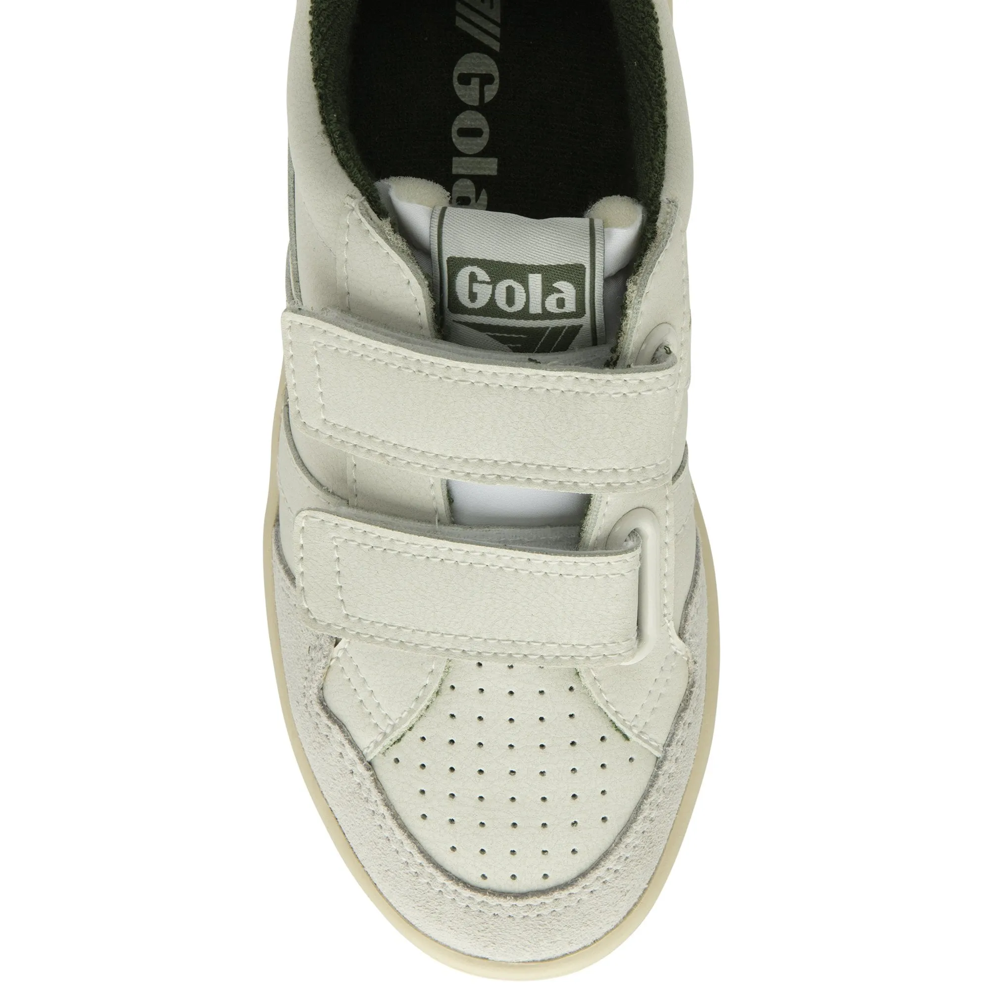 GOLA EAGLE STRAP Blanc Vert Sneakers Baskets