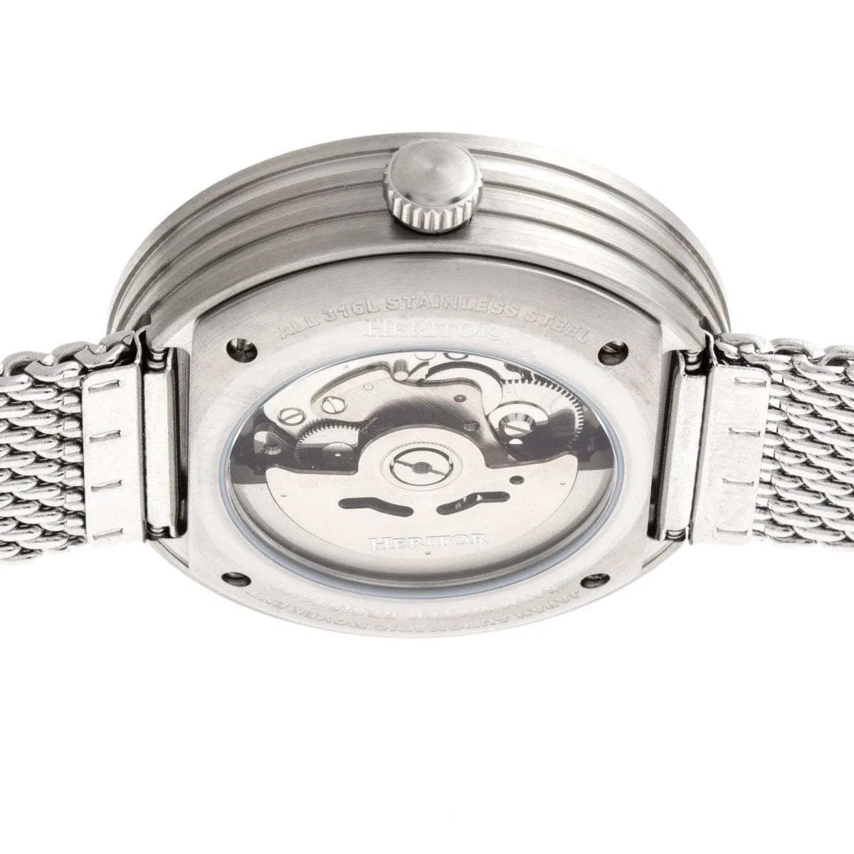 Heritor Automatic Jasper Skeleton Bracelet Watch