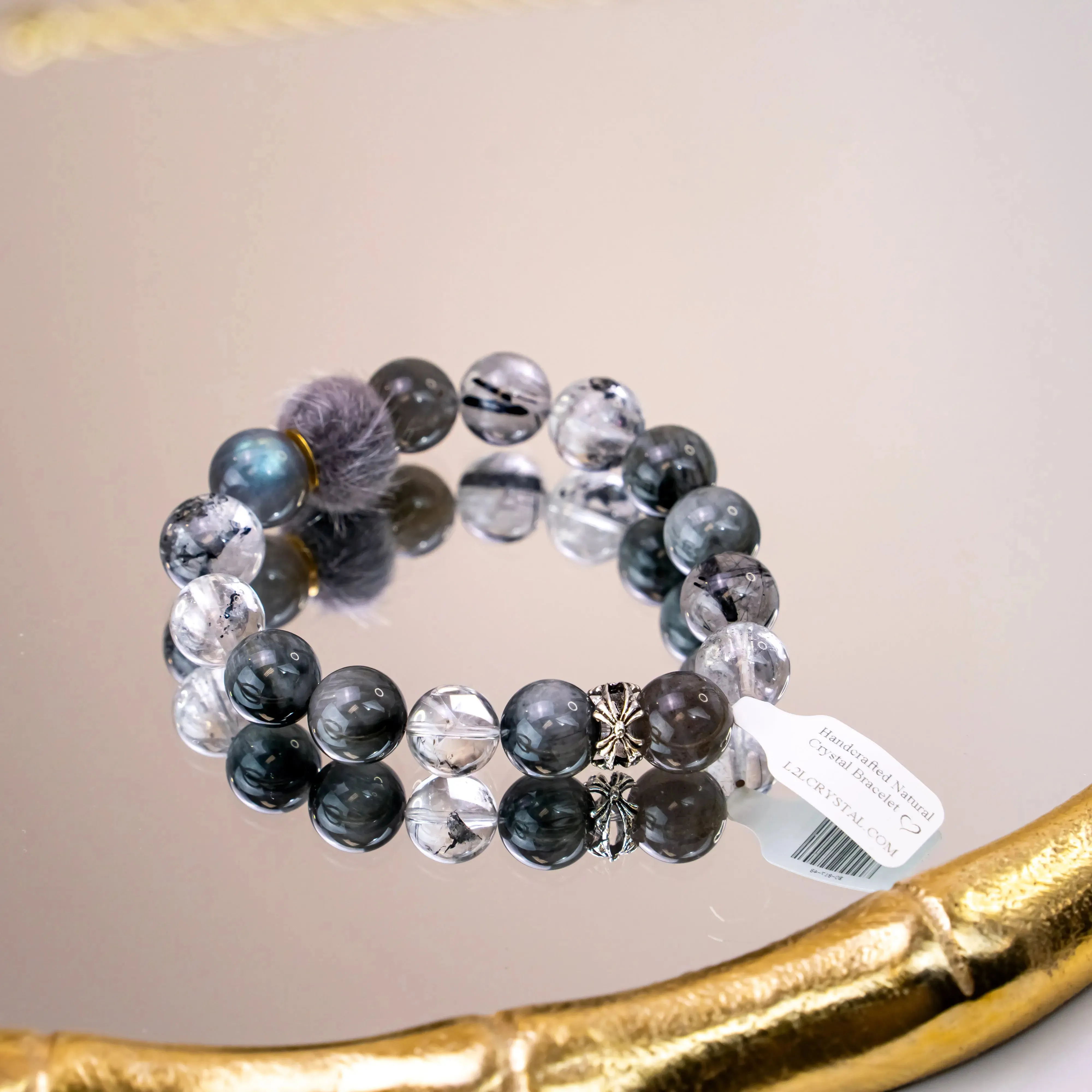 Herkimer Diamond Labradorite Eagle Eye Stone Bracelet