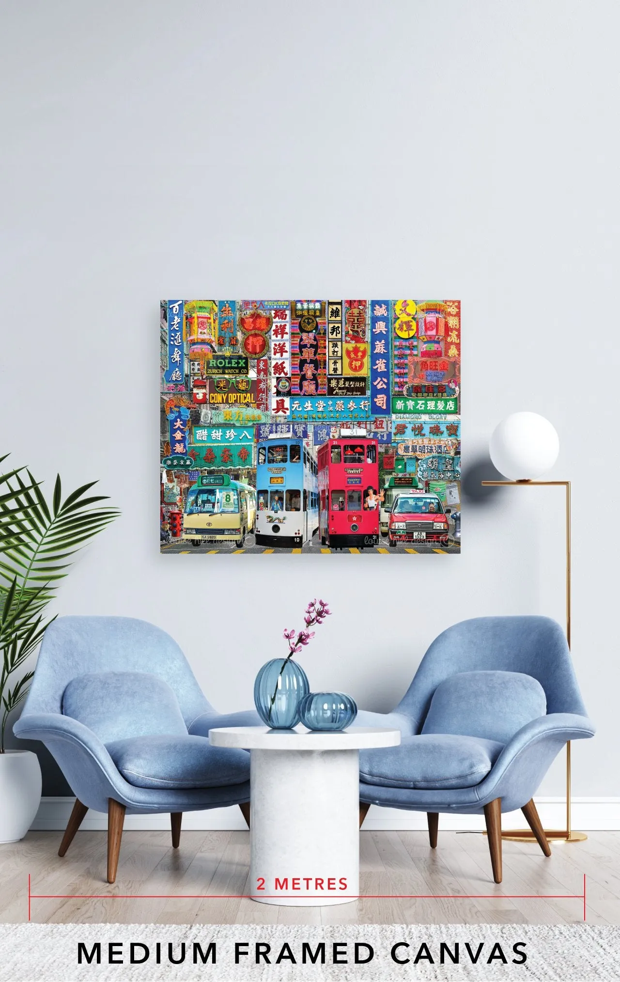 Hong Kong City Lights Artwork