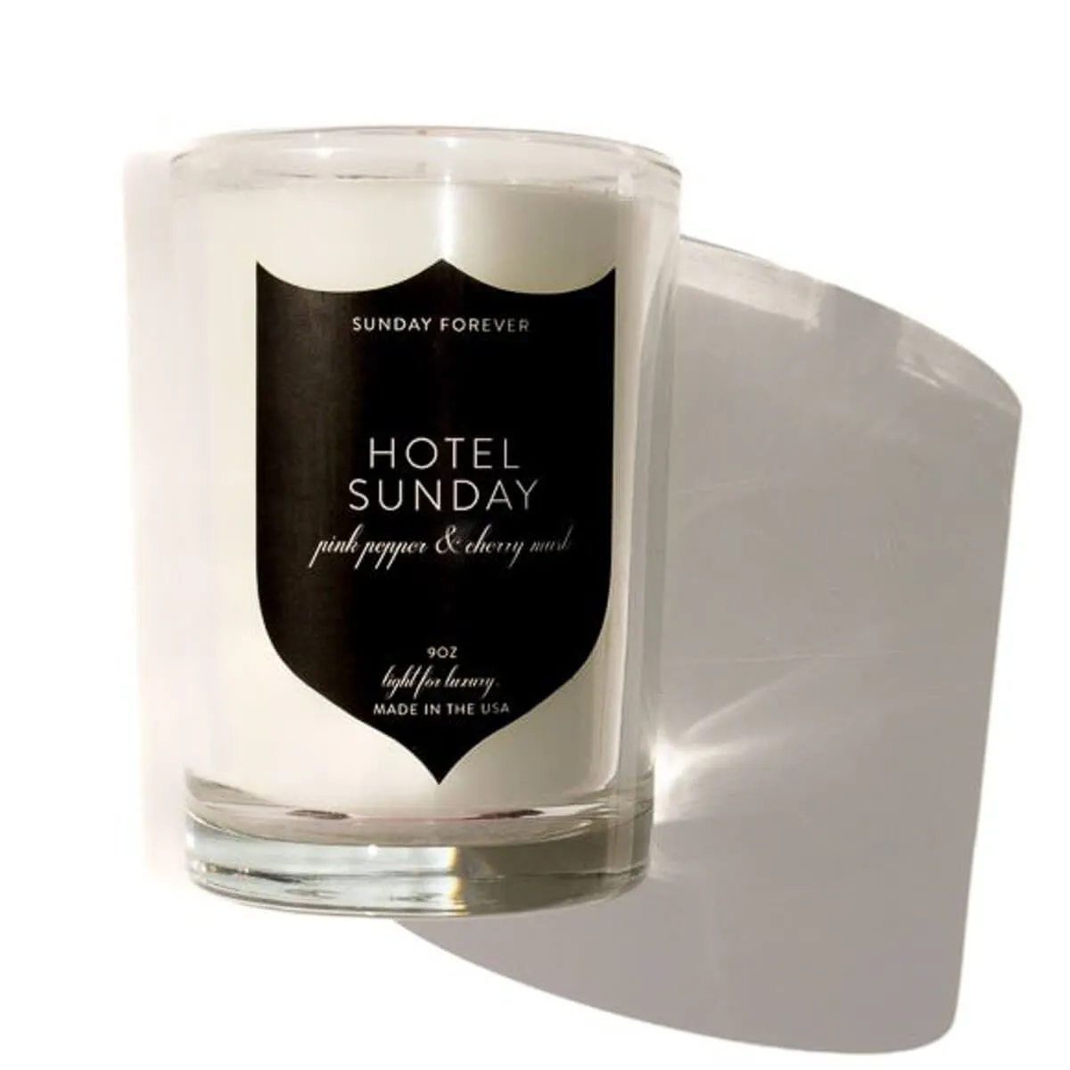 Hotel Sunday Luxury Candle Pink Pepper and Cherry Musk