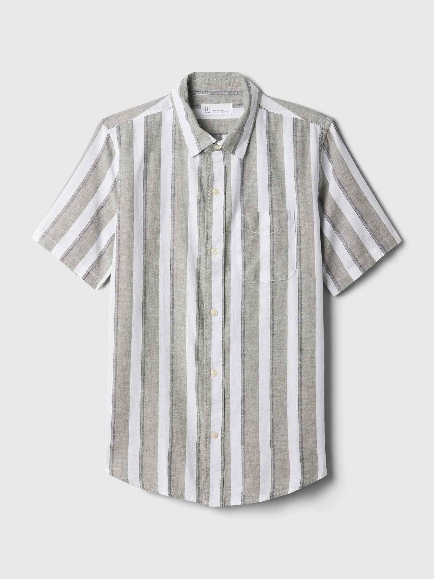 Kids Linen-Blend Shirt