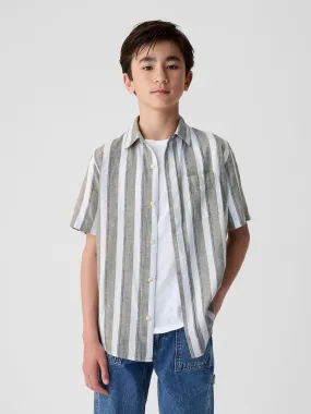 Kids Linen-Blend Shirt