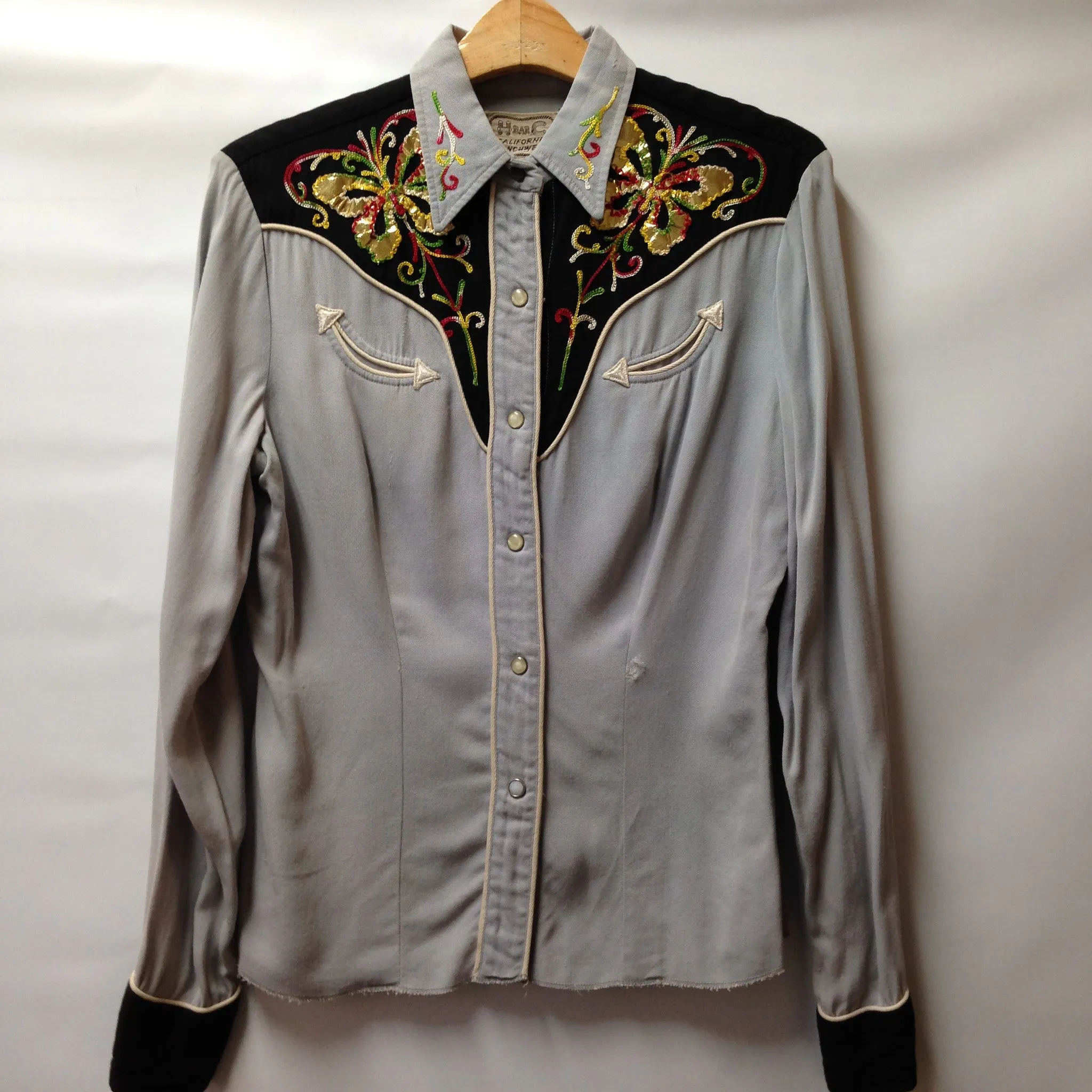 Ladies H Bar C gaberdine Western Shirt