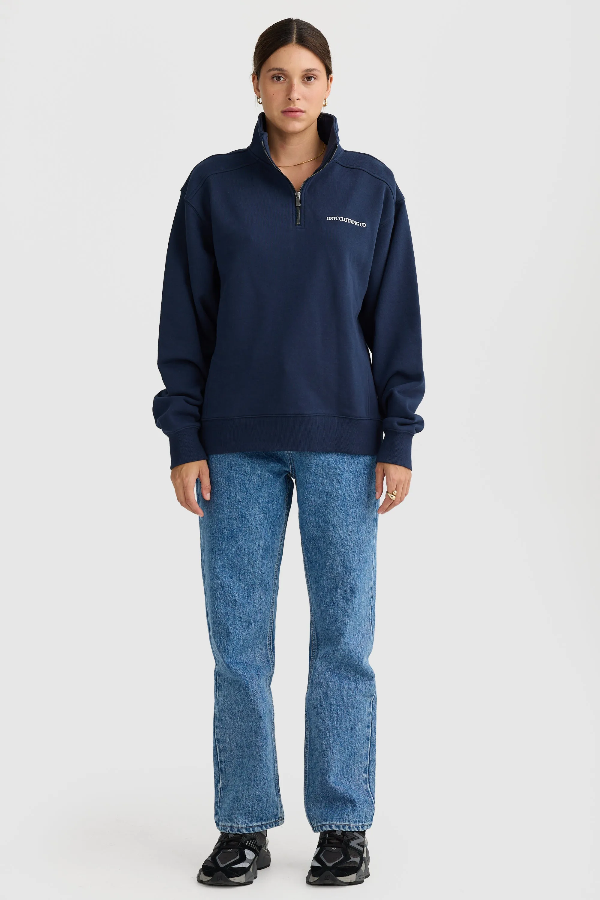 Lena Quarter Zip Navy