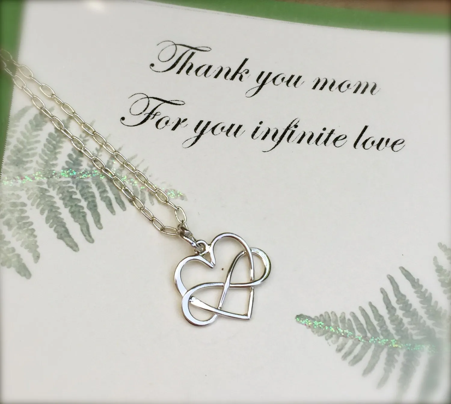 Mom Necklace,  Mother Daughter Jewerly, Heart Infinity Necklace, Tied Together Forever Friends,Bridesmaid Necklace, natashaaloh