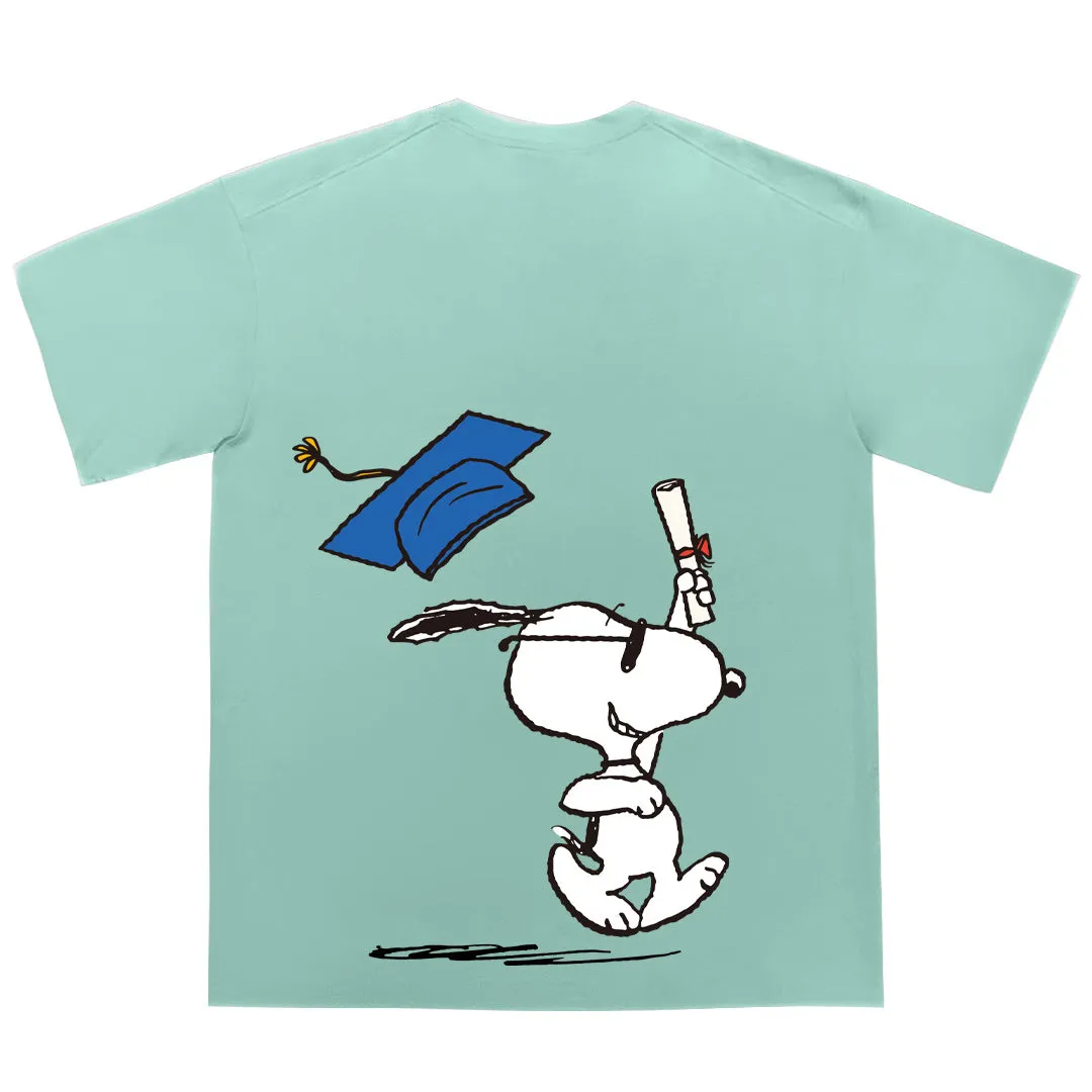 “Oh, Dr. Snoopy” Drop-Shoulder Oversized Tee - 2035