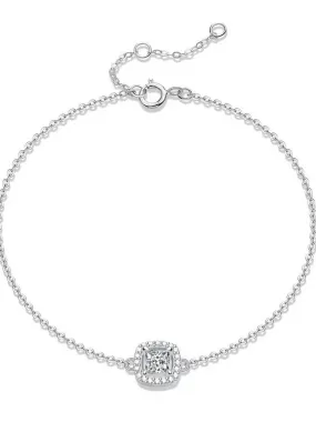 RSB-602 0.5 Carat Princes Cut Original Moissanite Diamond Bracelet