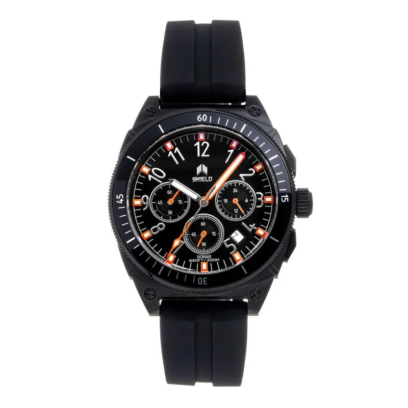 Shield Sonar Chronograph Strap Watch w/Date