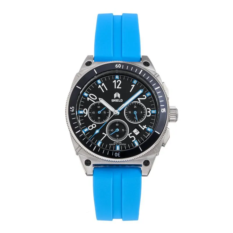 Shield Sonar Chronograph Strap Watch w/Date