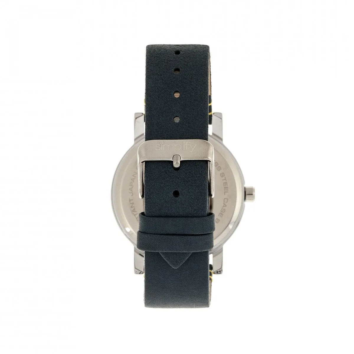 Simplify The 5300 Leather-Band Watch w/Date