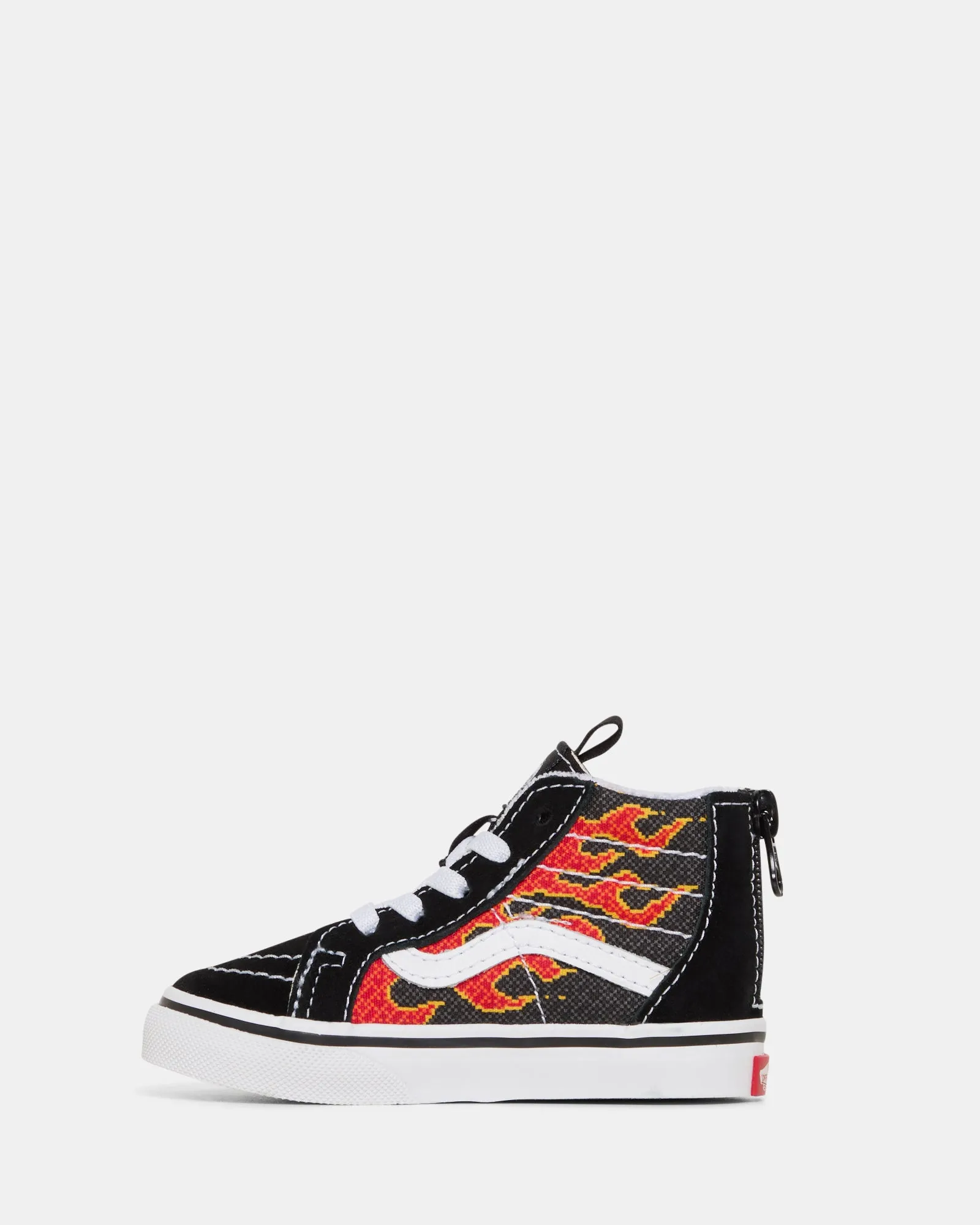 Sk8 Hi Zip Pixel Flame Infant Black/Red