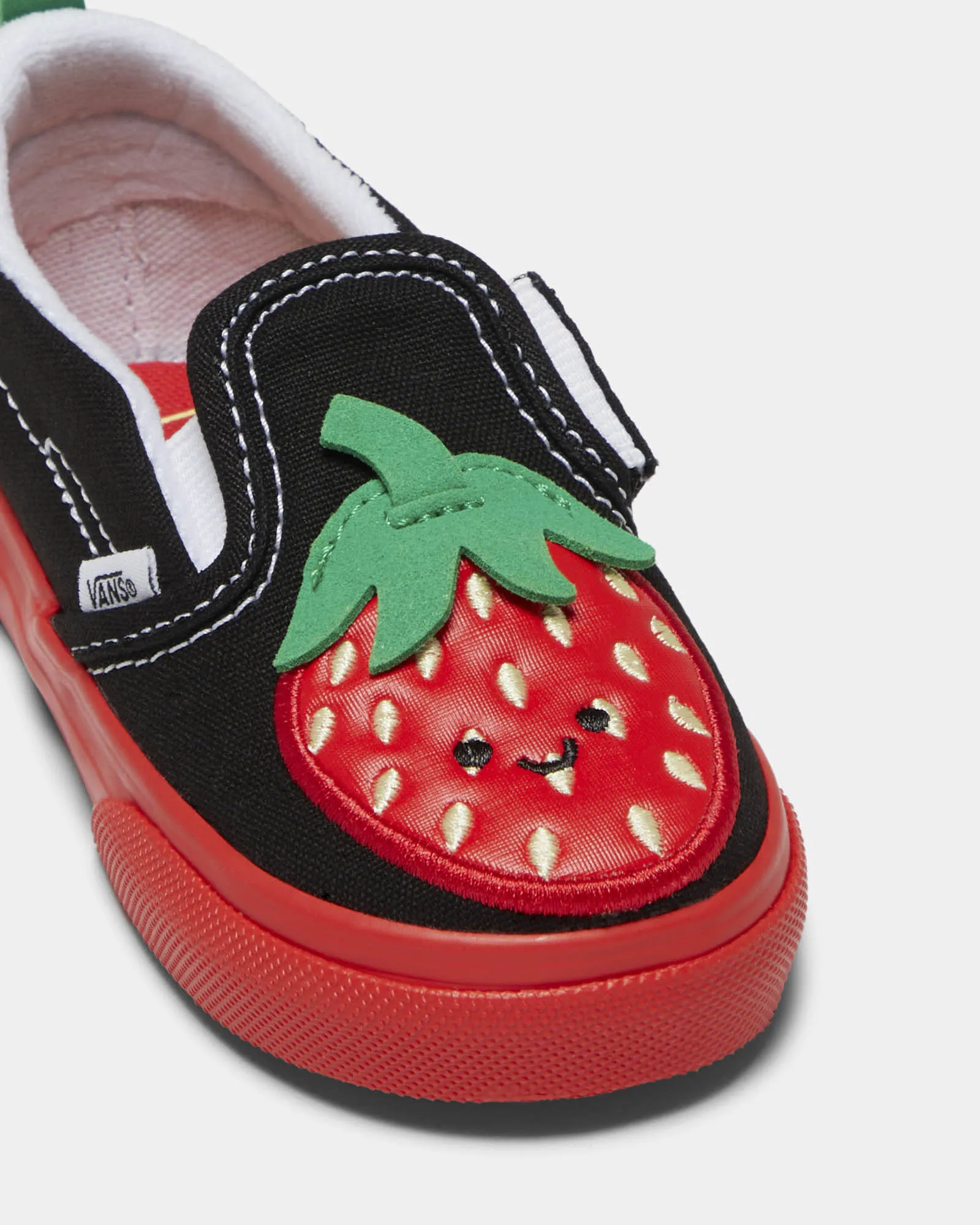 Slip On V Berry Infant Red/Black