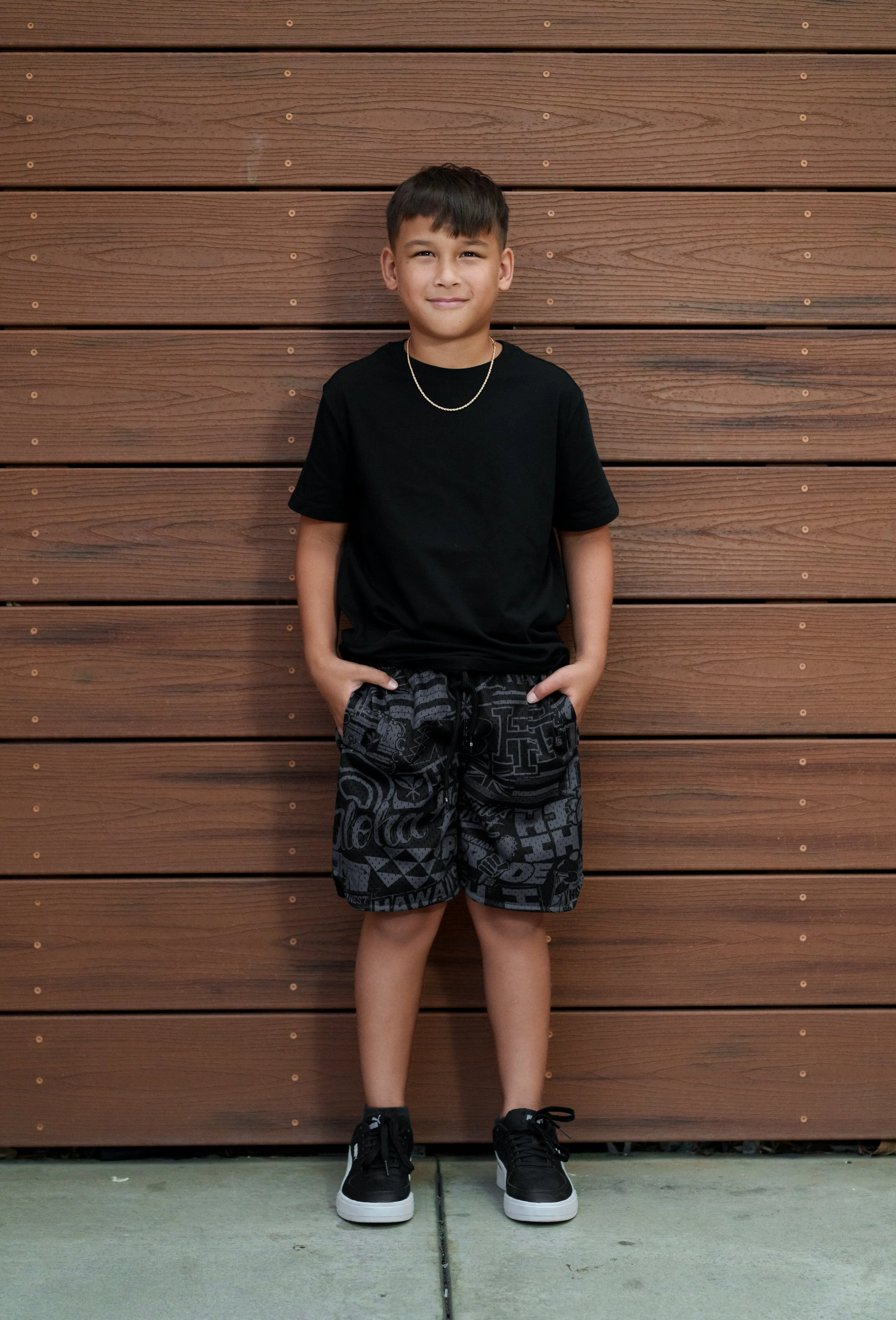 STEALTH STICKERBOMB KEIKI MESH SHORTS