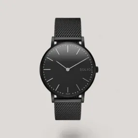 The Solar Classic | Black Dial - Black Case