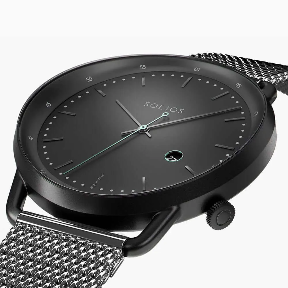 The Solar Curve | Black Dial - Black Case