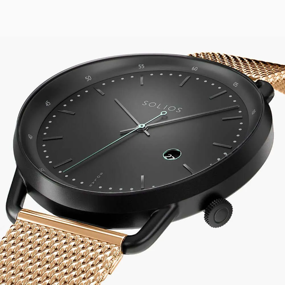 The Solar Curve | Black Dial - Black Case