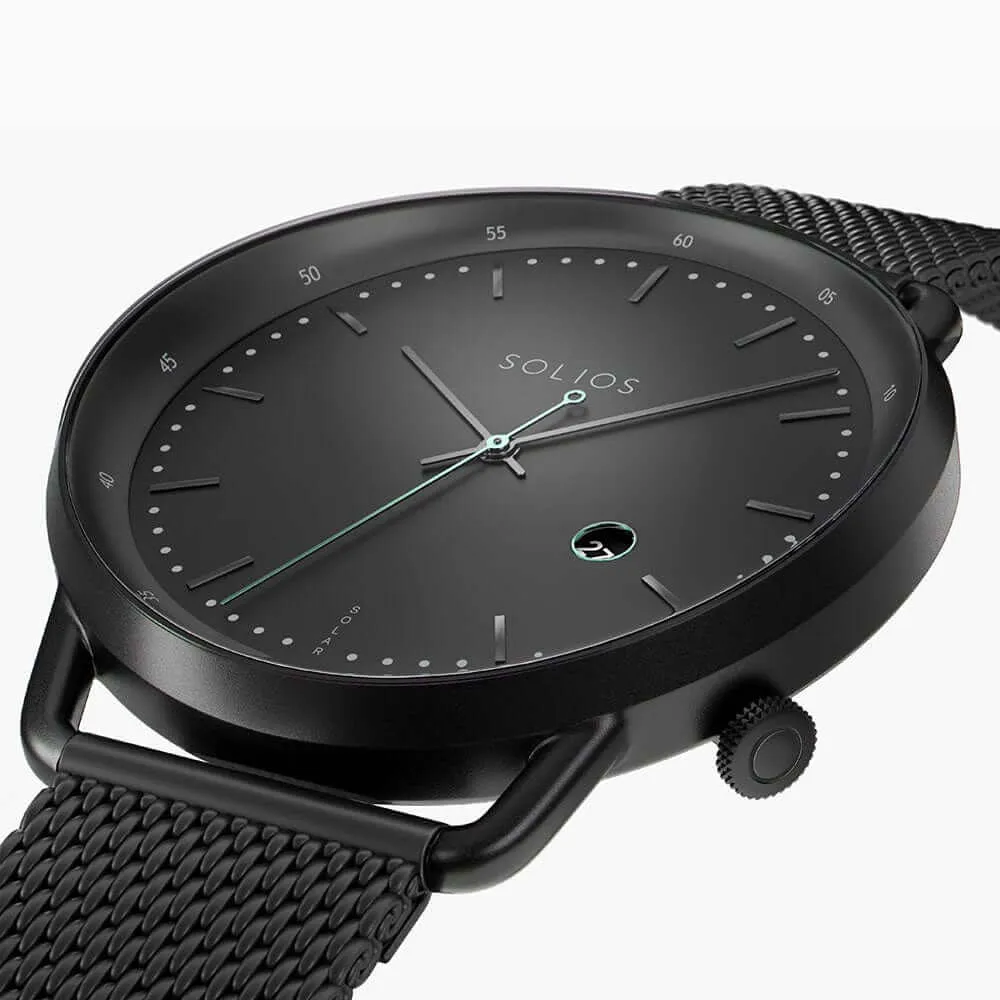 The Solar Curve | Black Dial - Black Case