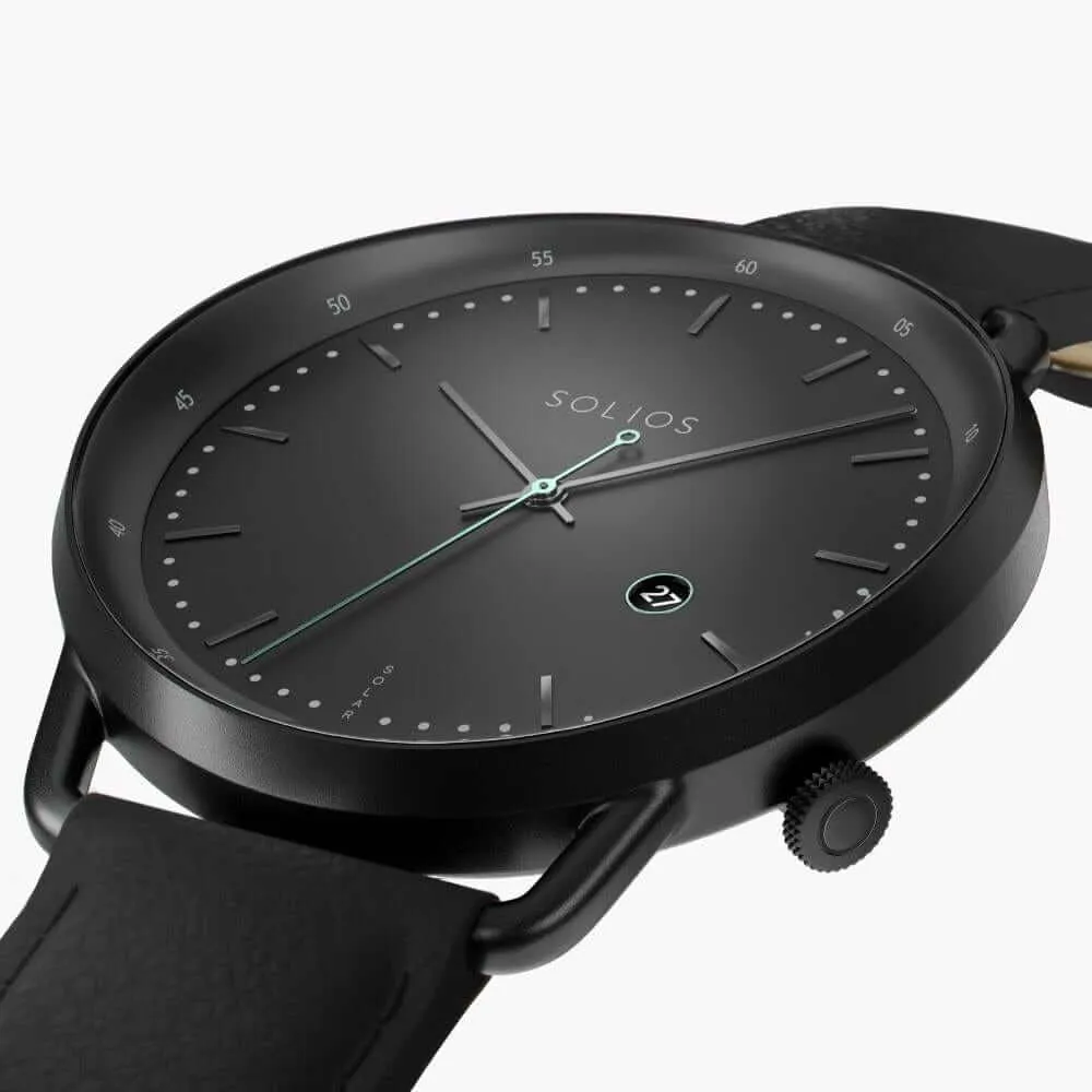 The Solar Curve | Black Dial - Black Case