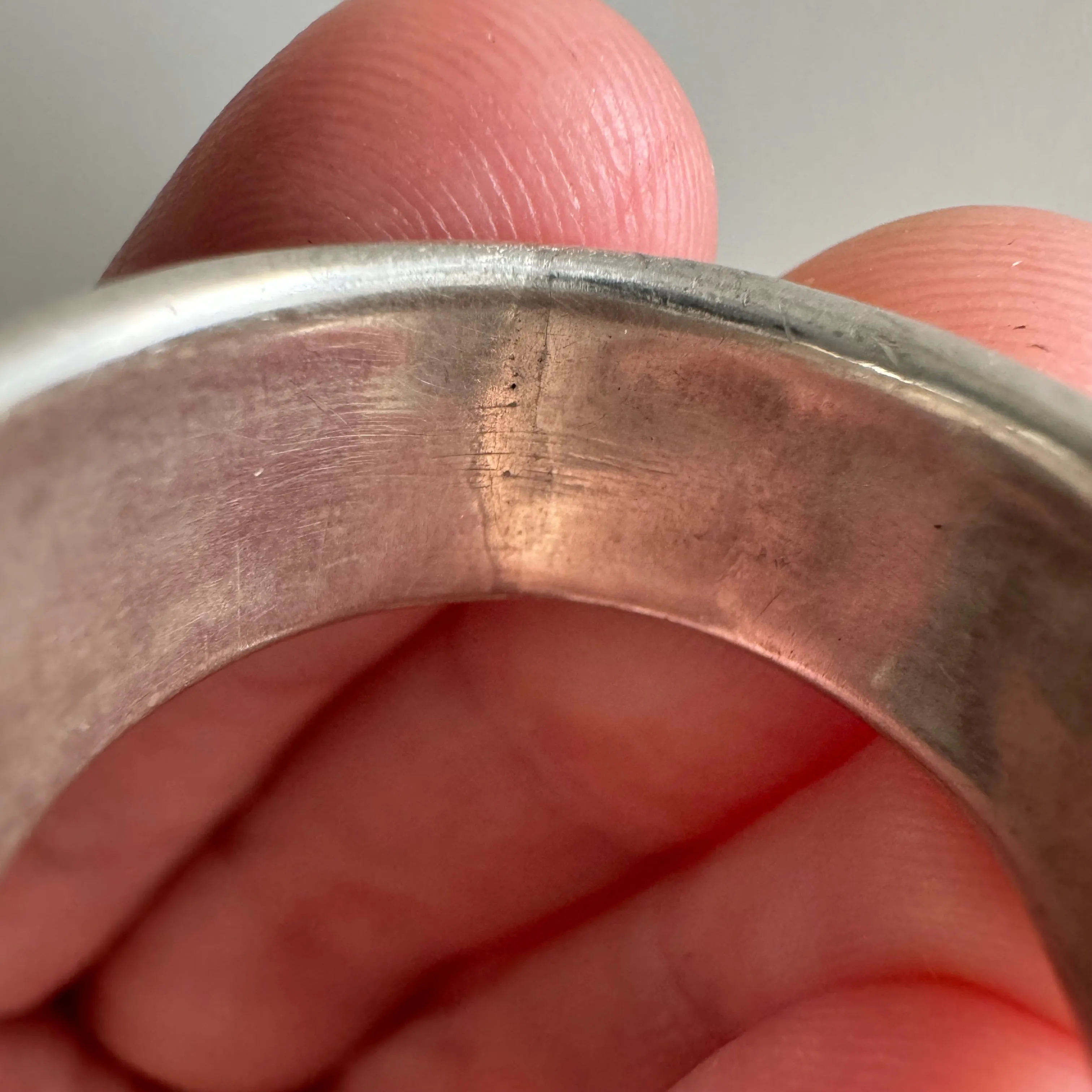 V I N T A G E // fidgety curb / sterling silver curb chain spinner ring / size 9.5-ish