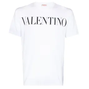 VALENTINO Black Logo T-Shirt White