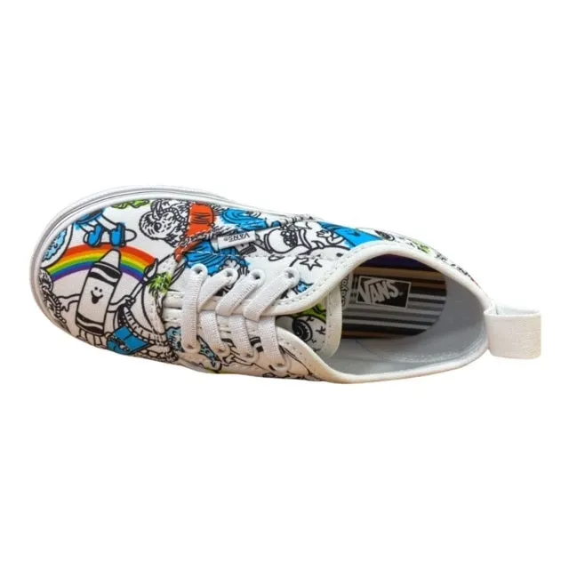 Vans Authentic Elas crayola children's sneakers VN0A34A1ARE1 diy-sketch your way