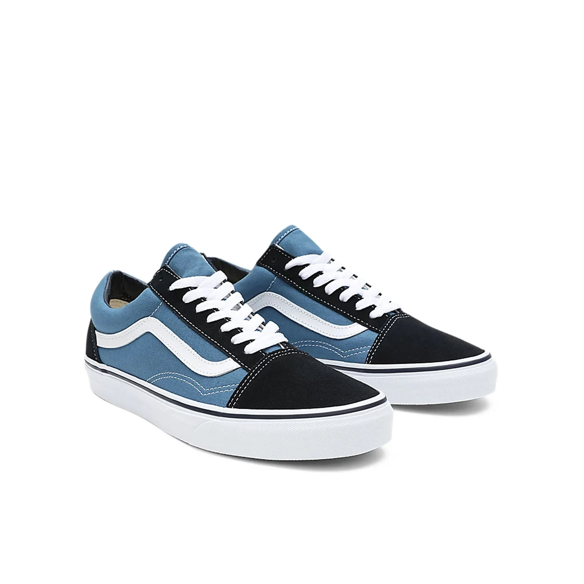 Vans Old Skool Lace-Up Blue Canvas Mens Plimsolls 38G98T7